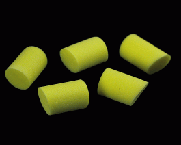 Foam Simple Popper, Yellow, 16 mm